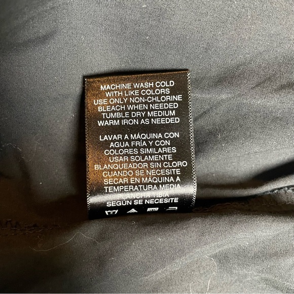 Norma Kamali Contrast Ribbed Button Down Shirt Short Sleeve Black Women's M - Picture 10 of 12